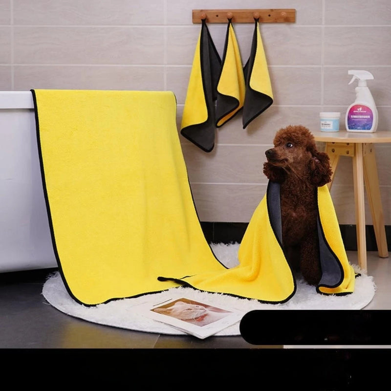 Toalha de Banho Absorvente para Cães e Gatos