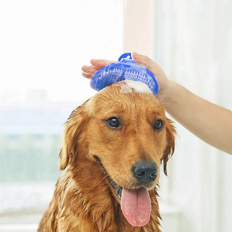 Escova de Borracha Macia para Cães e Gatos